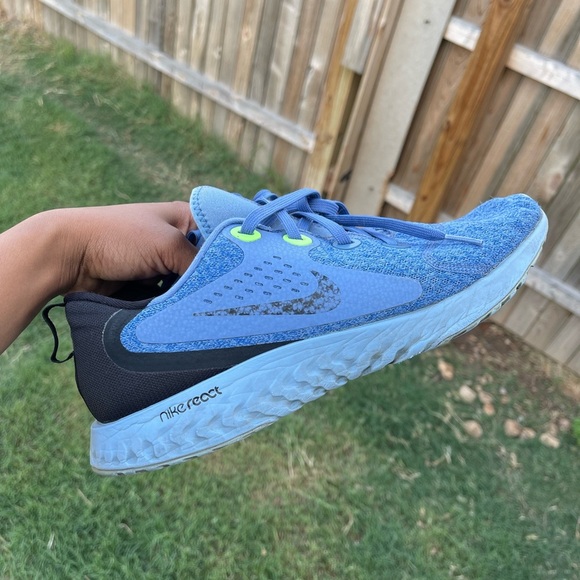 Nike Mens Legend React Running Sneakers SZ 10 Blue Mesh Lace Up Shoes AA1625-406 - Picture 1 of 8
